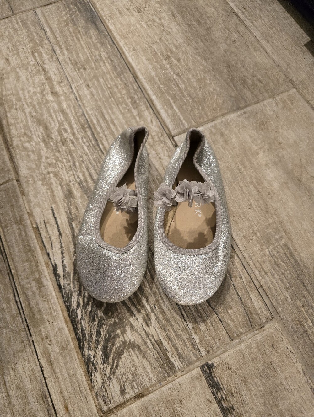 Primark Girls Glitter Ballet Flats Size 10